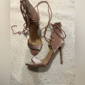 Charolette Russe Wrap Around the Ankle Heels Shoes